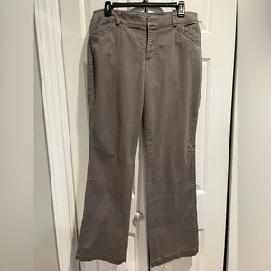 DOCKERS : Classic Dark Gray Chinos - Straight Leg , w Hand Pockets